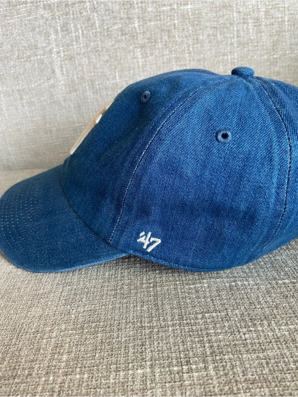 '47 New York Yankees Denim Baseball Hat One Size Blue Denim